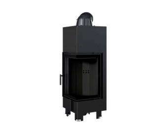 Chimenea de leña MBN 10 kW Esquinero (Puerta lateral)