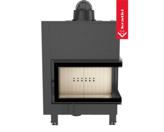 Chimenea de leña MBO 15kW Esquinero (Puerta lateral)