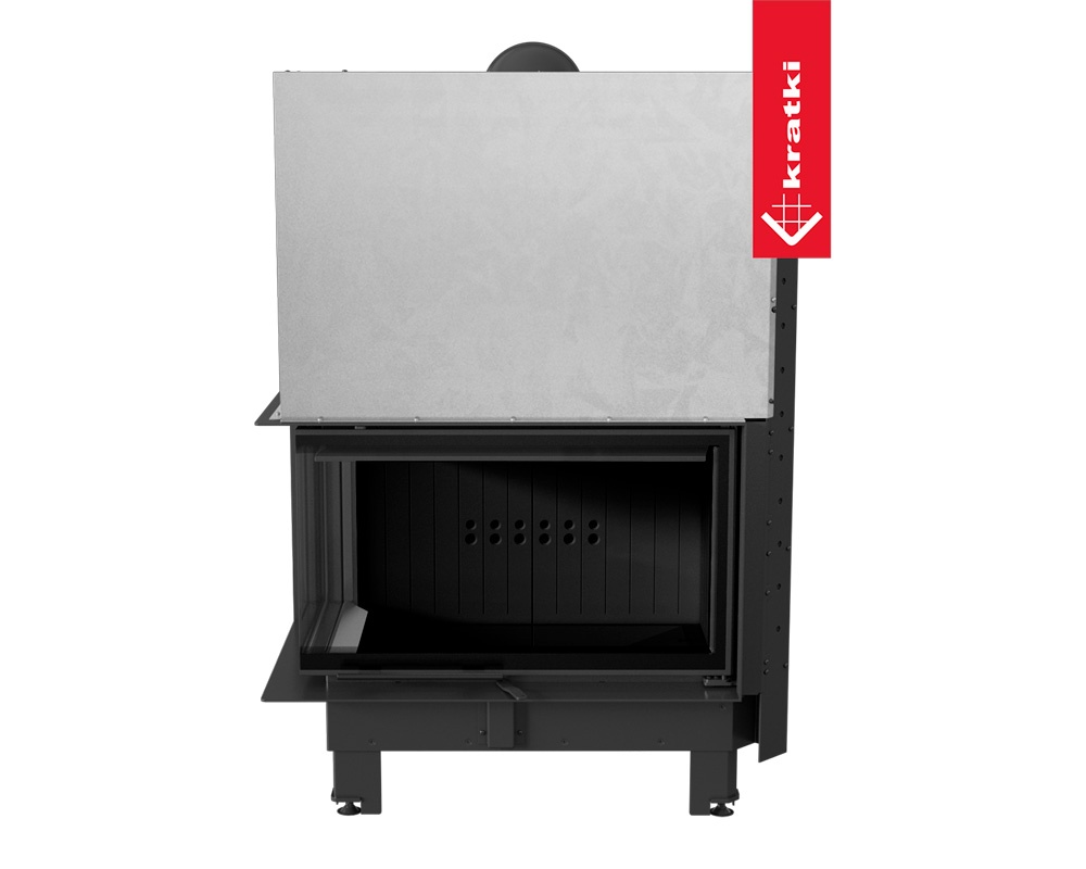 Hogar de leña MBO 15 kW Esquinero (Puerta guillotina) 4