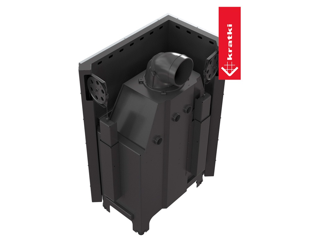 Hogar de leña MBO 15 kW Esquinero (Puerta guillotina) 5