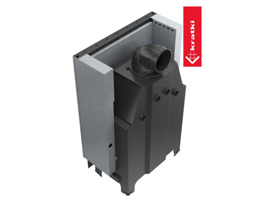 Chimenea de leña MBO 15kW Frontal Puerta guillotina 4