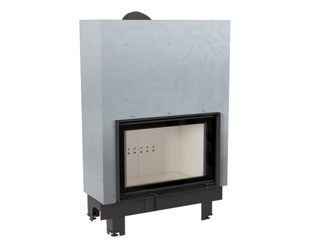 Chimenea de leña MBO 15kW Frontal Puerta guillotina