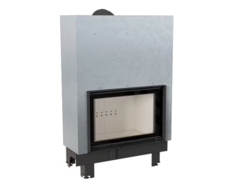 Chimenea de leña MBO 15kW Frontal Puerta guillotina
