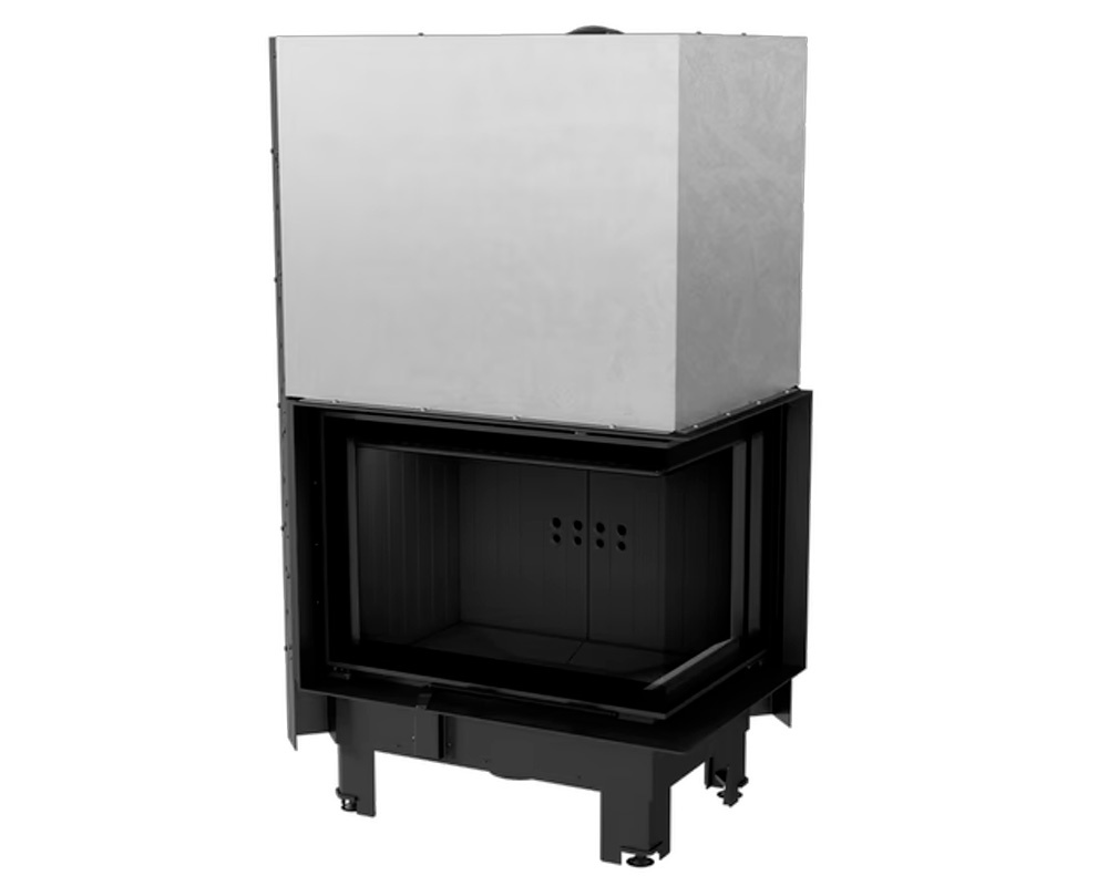 Chimenea de leña MBZ 13 kW Esquinero (Puerta guillotina)