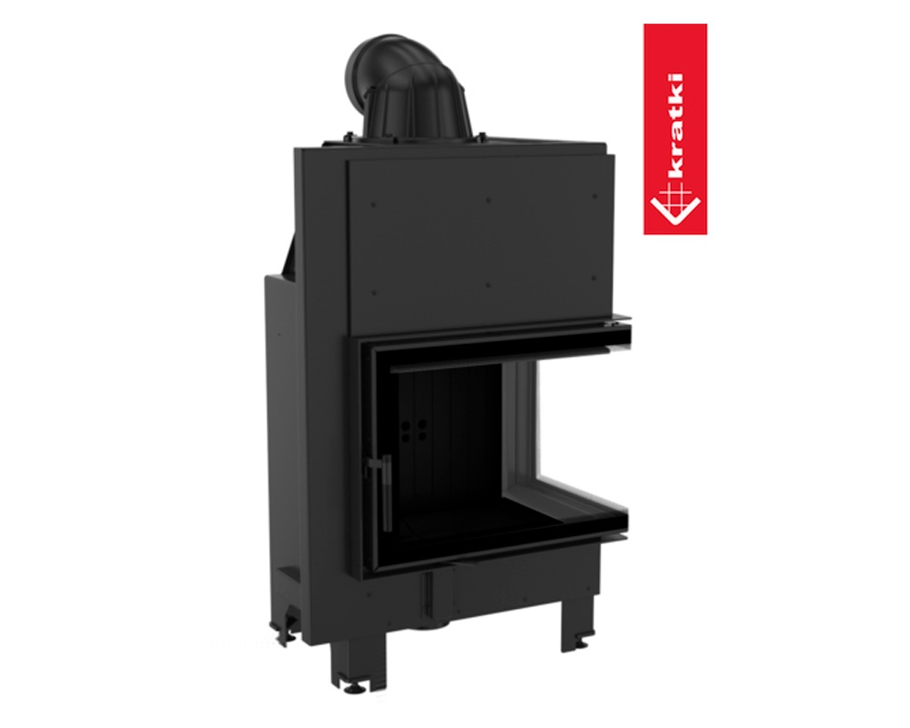 Chimenea de leña MBZ 13 kW Esquinero (Puerta lateral) 1