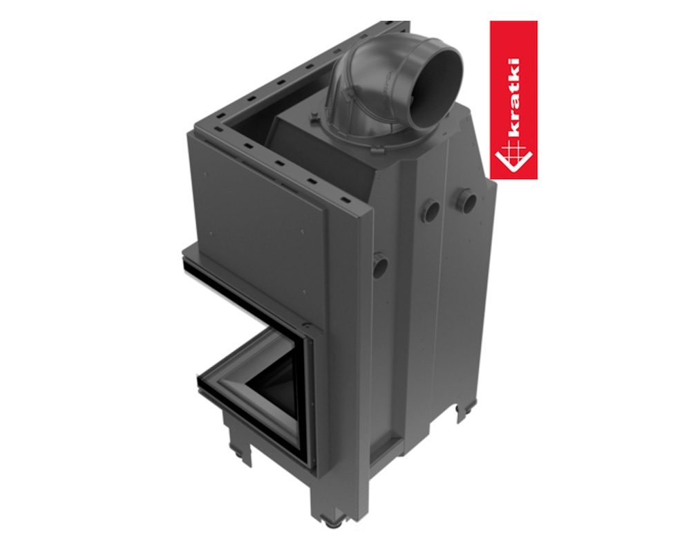 Chimenea de leña MBZ 13 kW Esquinero (Puerta lateral) 2
