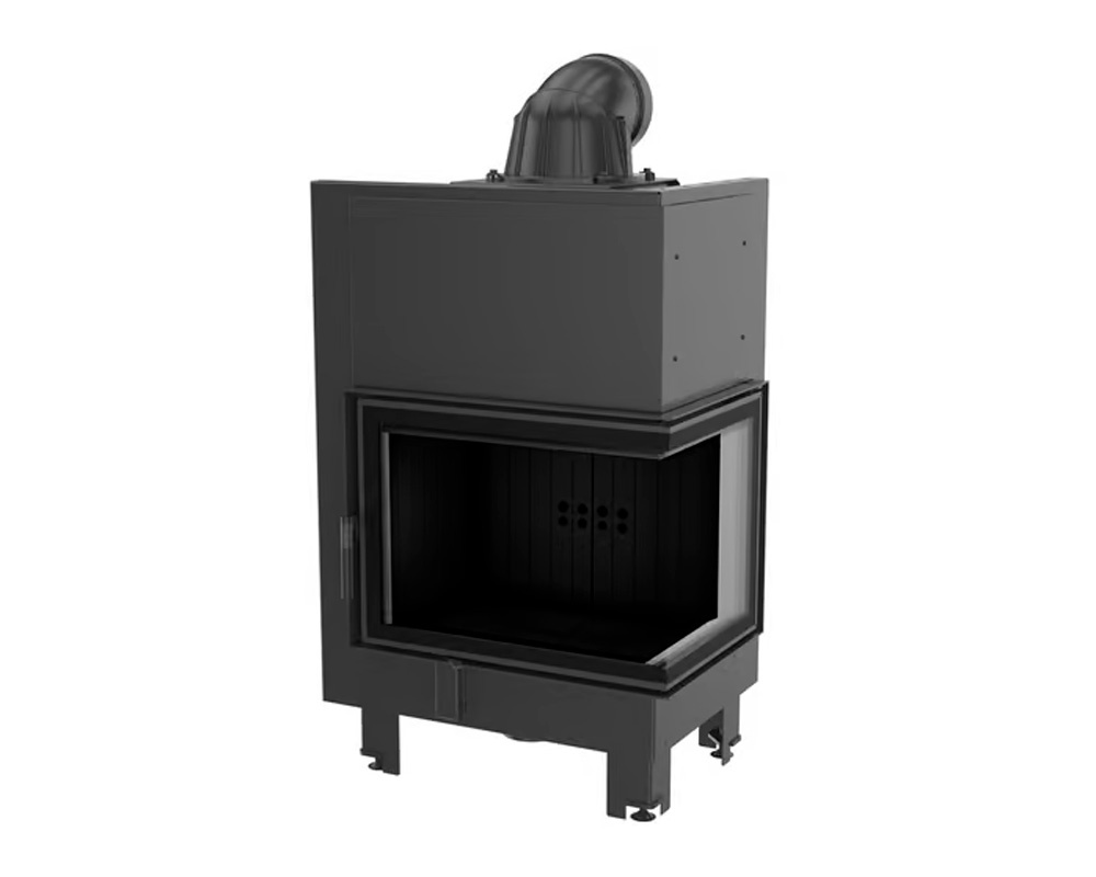 Chimenea de leña MBZ 13 kW Esquinero (Puerta lateral)