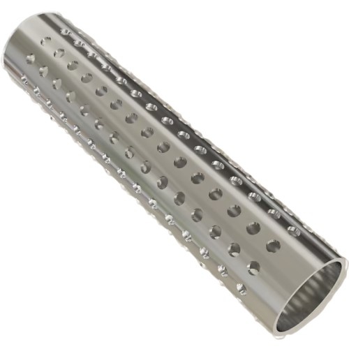 Maneta perforada Nickel plated