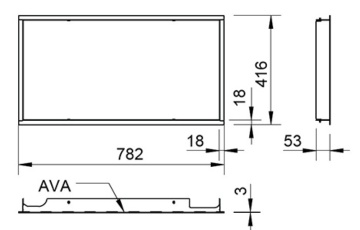 Marco trasero decorativo 75X39K II 08361315-29