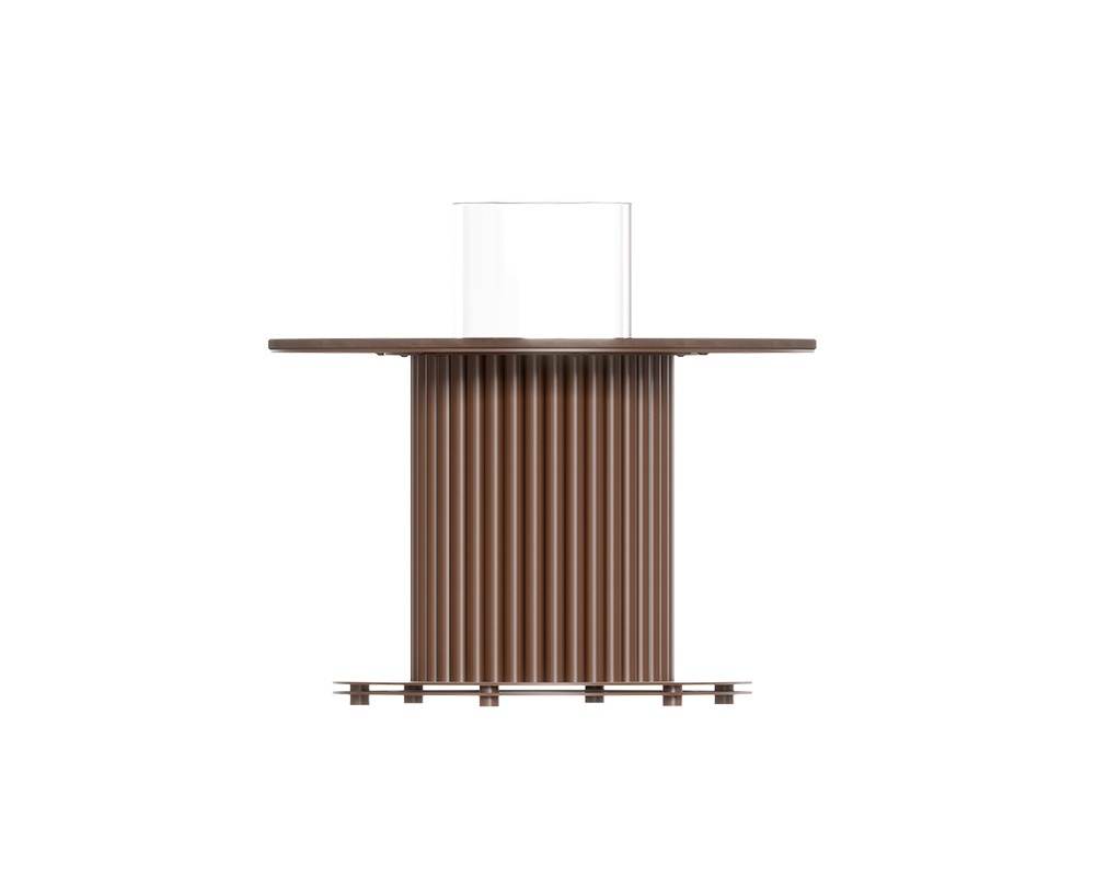 Mesa bioetanol exterior TABLE CORE 400 SLIM cuarzo sintético