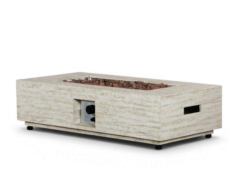 Mesa de exterior ESTATE RECTANGULAR 115 travertine