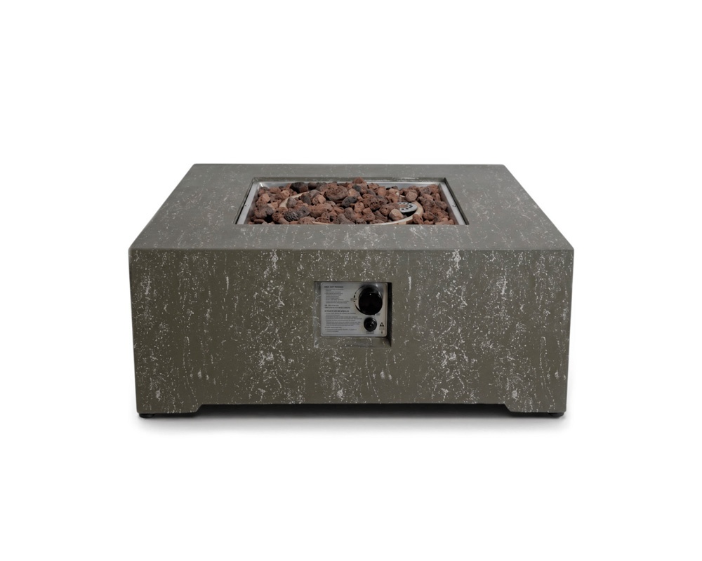 Mesa de exterior ESTATE SQUARE 88 Travertino Oscuro