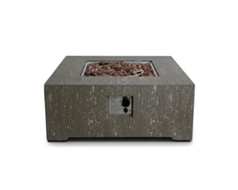Mesa de exterior ESTATE SQUARE 88 Travertino Oscuro