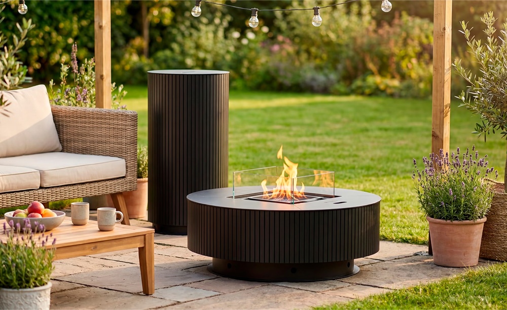 Mesa outdoor gas RONDO metálica