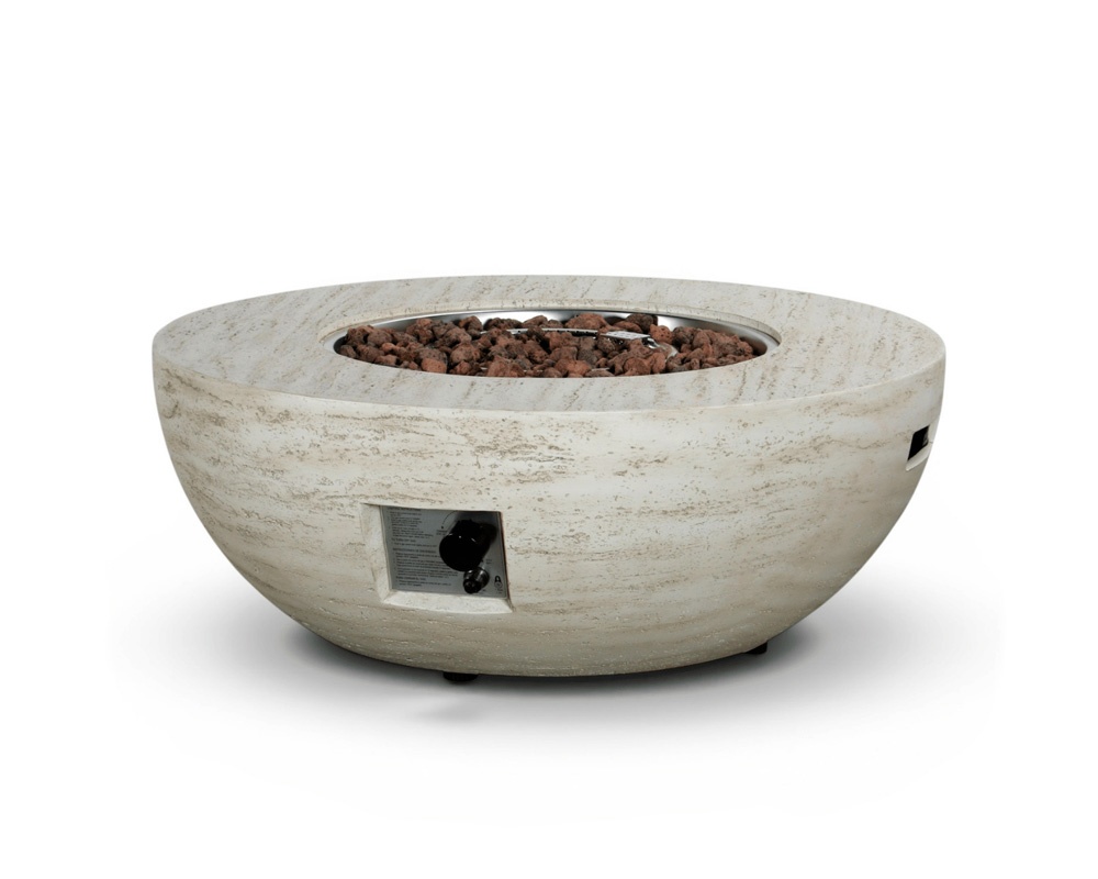 Mesa de exterior ESTATE BOWL 92 Travertine