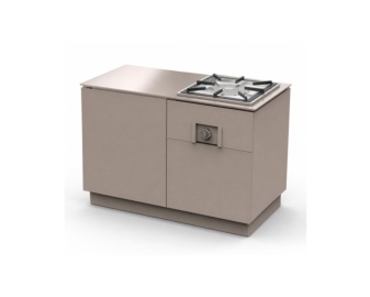 Módulo cocina exterior ADAPT 120 Paellero con puerta para bombona