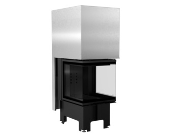 Chimenea de leña NBC 500-500 3 caras (Puerta guillotina)