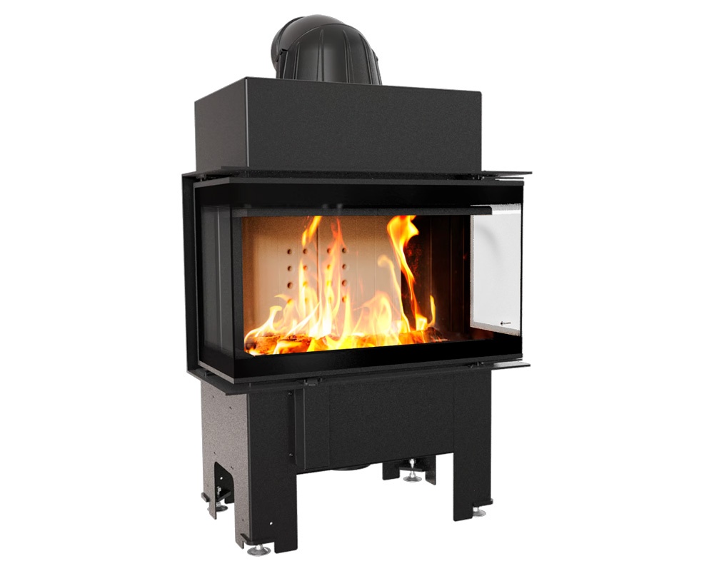 Chimenea de leña NBC 680-280 doble esquina (Puerta lateral) 1