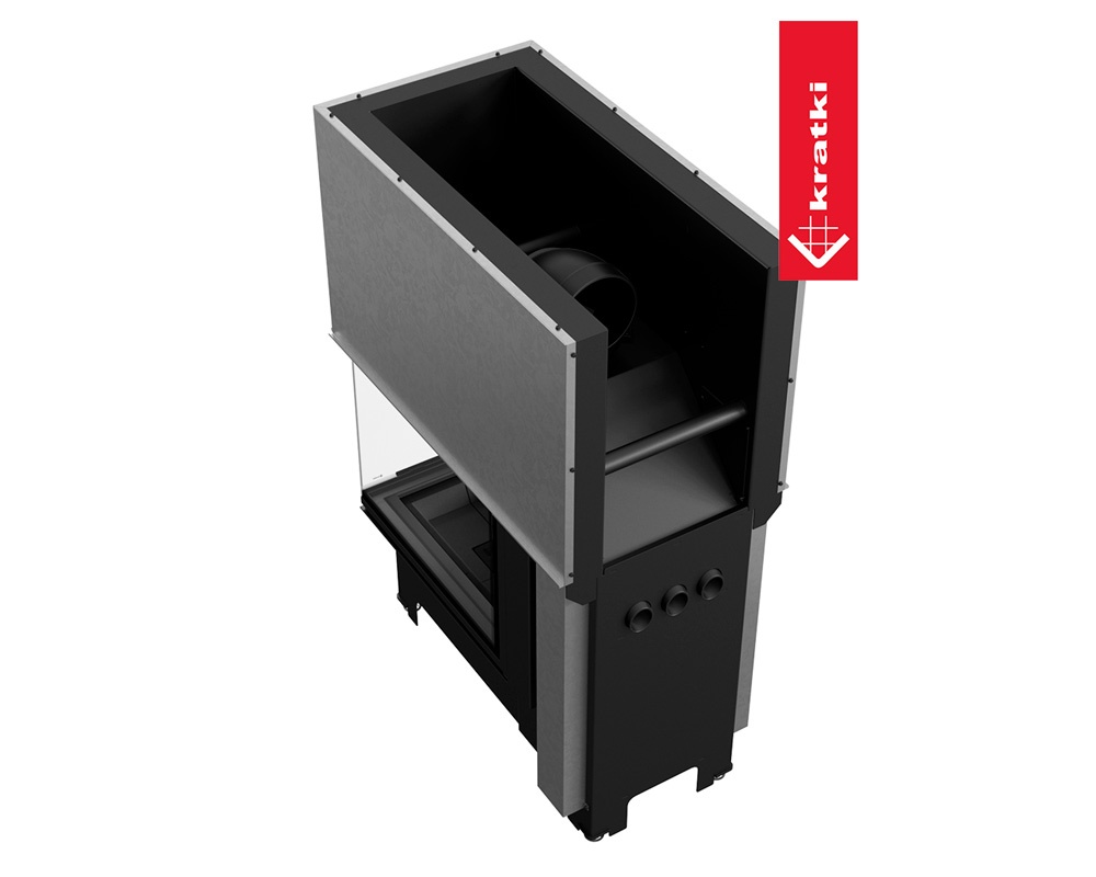 Chimenea de leña NBU 500-700 3 caras (Puerta guillotina) 5