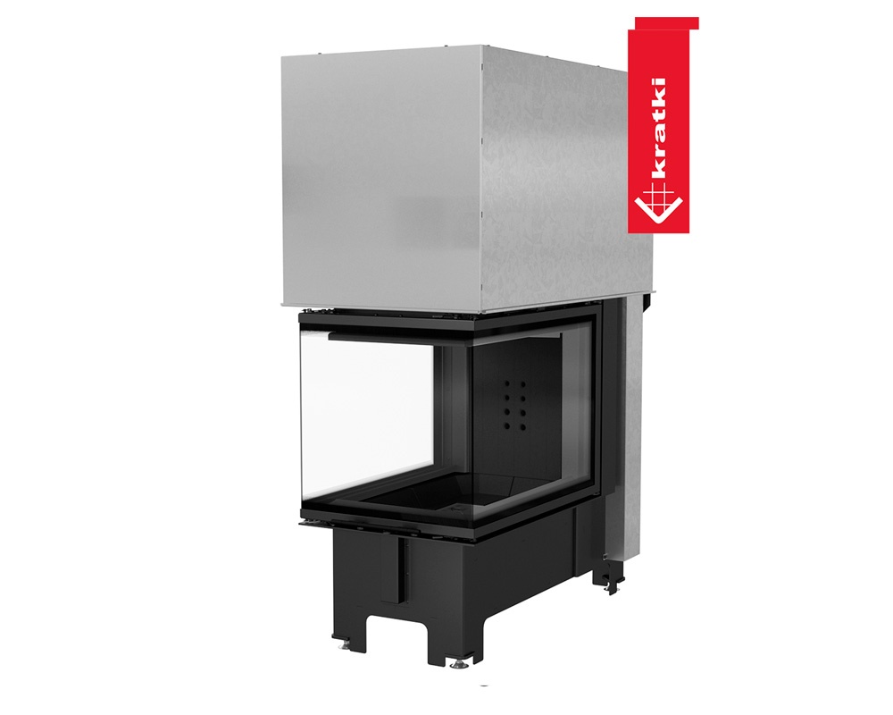 Chimenea de leña NBU 500-700 3 caras (Puerta guillotina)