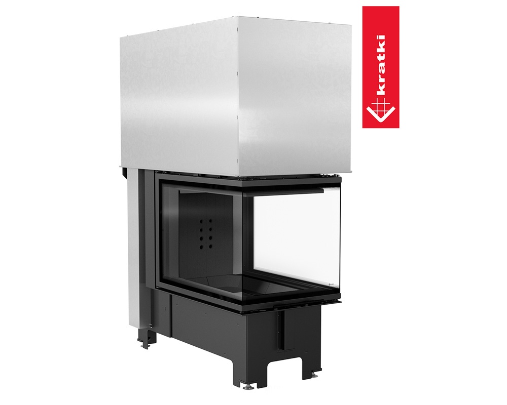 Chimenea de leña NBU 500-700 3 caras (Puerta guillotina) 4