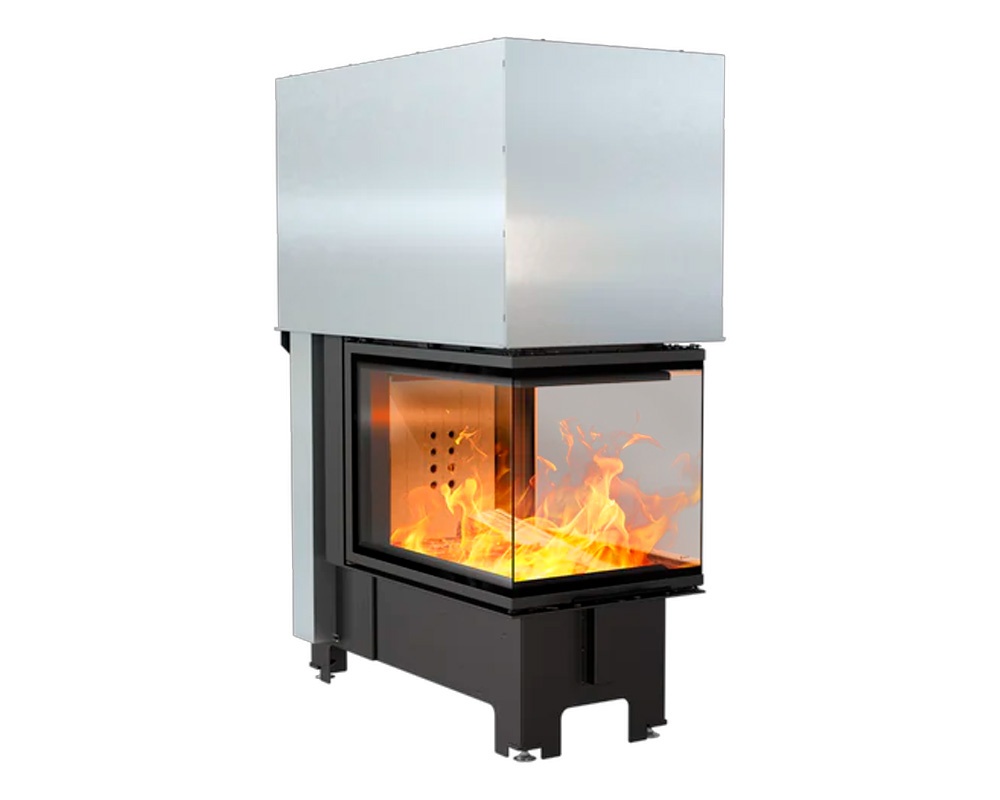 Chimenea de leña NBU 500-700 3 caras (Puerta guillotina) 1