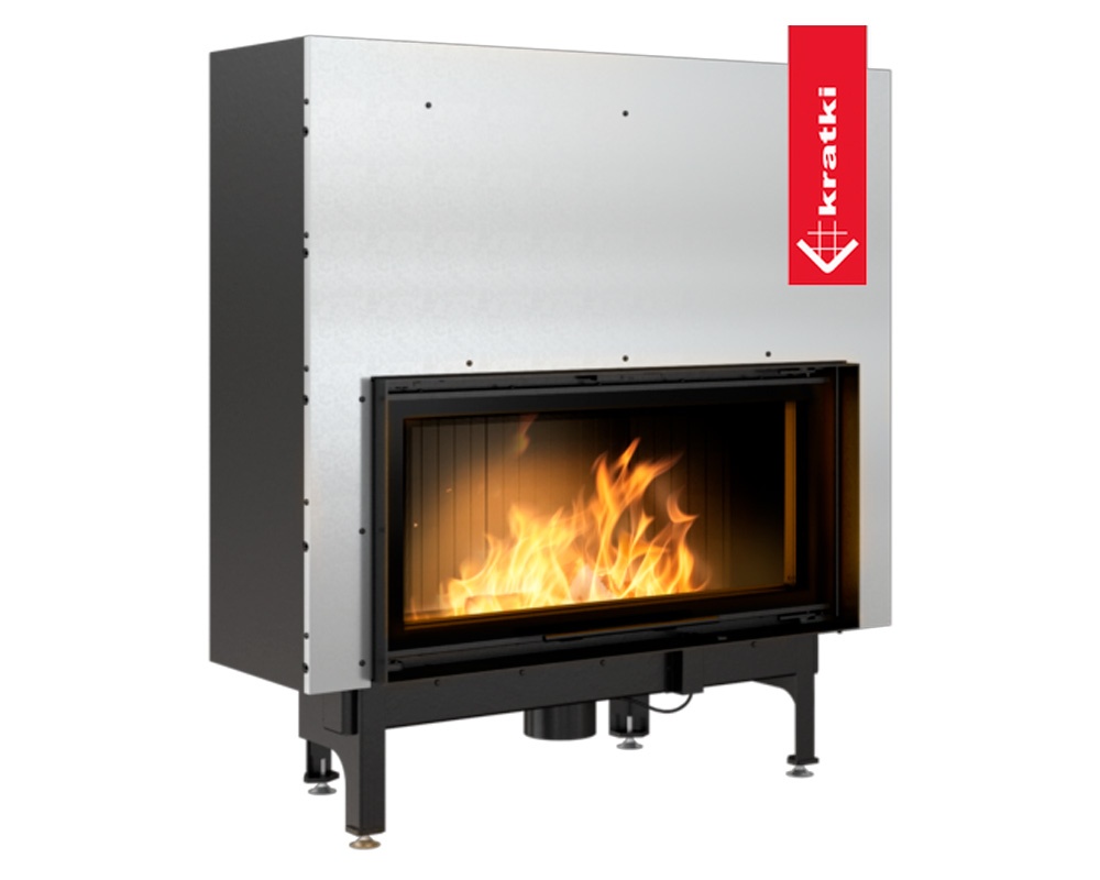 Chimenea de leña NADIA 14 frontal (Puerta guillotina) 6