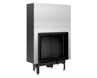 Chimenea de leña NADIA 13 frontal (Puerta guillotina)