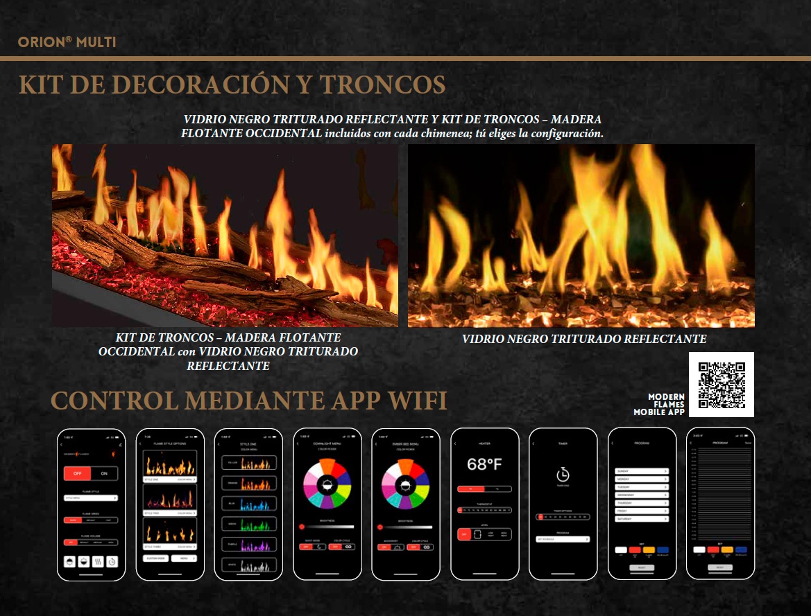 Chimenea eléctrica ORION MULTI 30