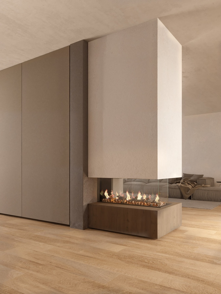 Chimenea de gas PANO 650 (Room divider) 3