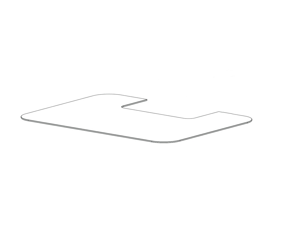 Placa de cristal para LUCA COOK para versión con base madera
