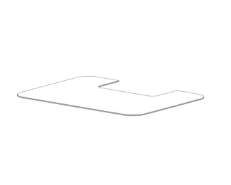Placa de cristal para LUCA COOK para versión con base madera