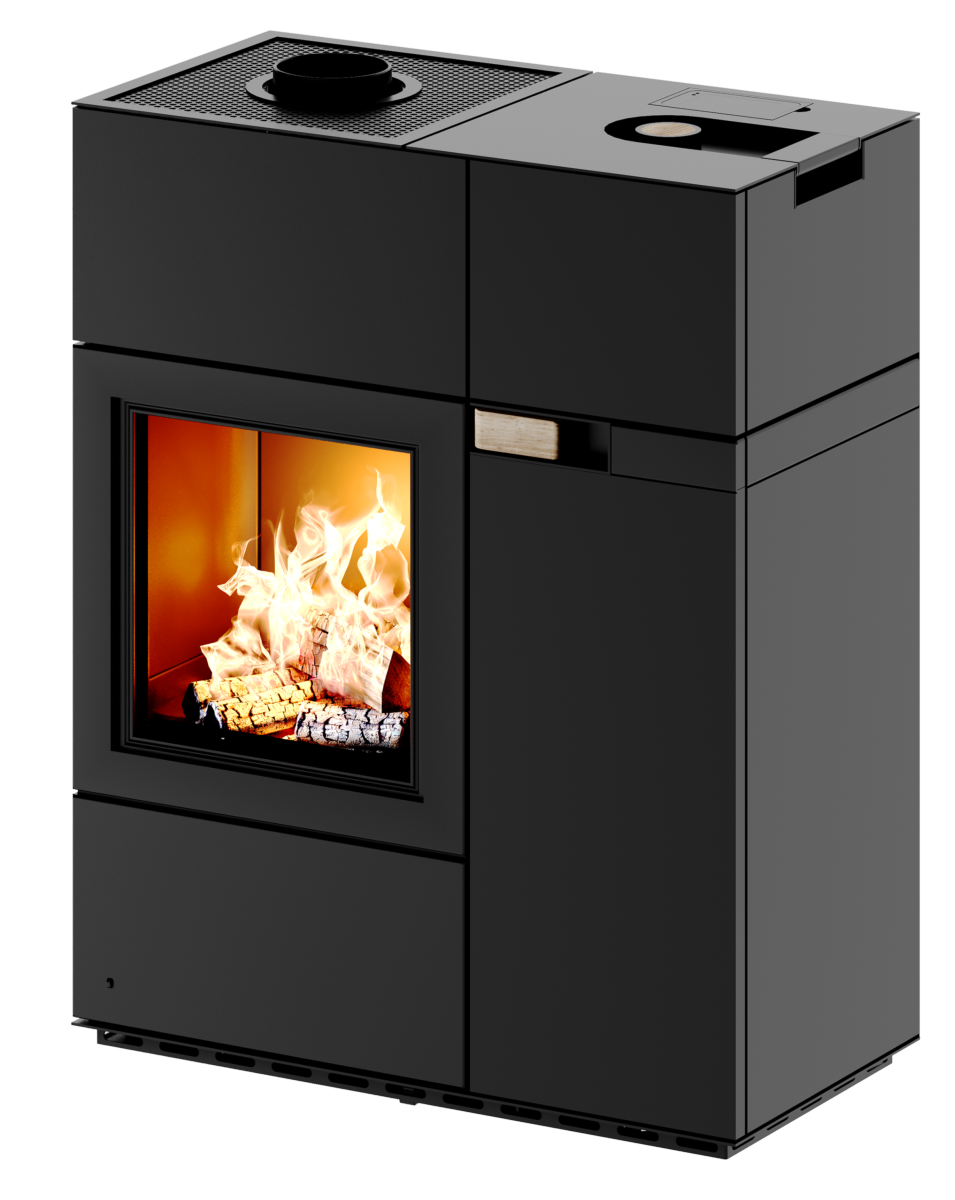 Estufa mixtra leña y pellet QUADRA DUO 1