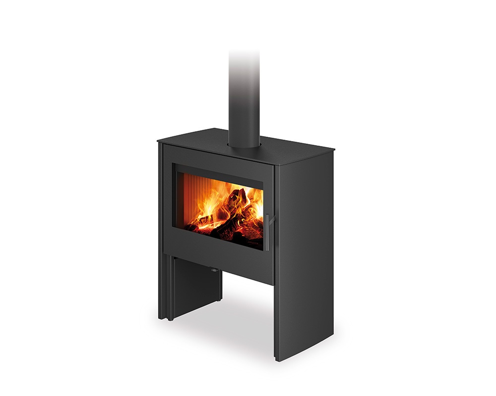 Estufa de leña RIANO 30 puerta negra 2026