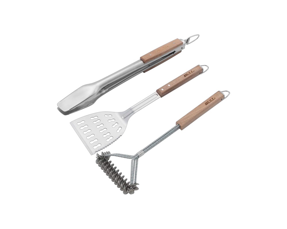 Set de 3 utensilios bull (rascador, pinzas y espátula)
