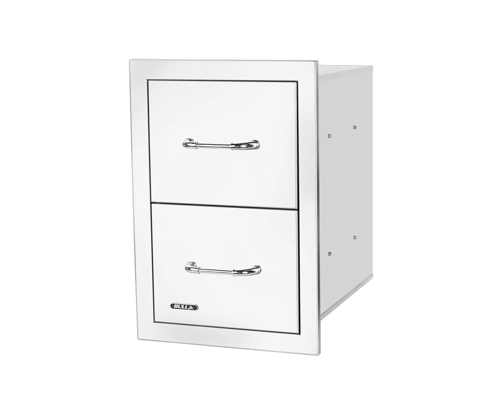 Cajón extraíble doble con relieve