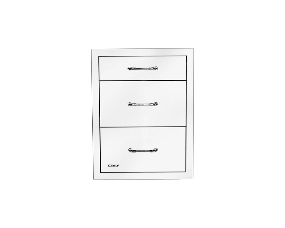 Cajón extraíble triple con relieve 1