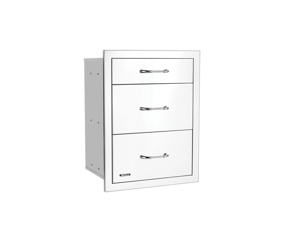 Cajón extraíble triple con relieve 2