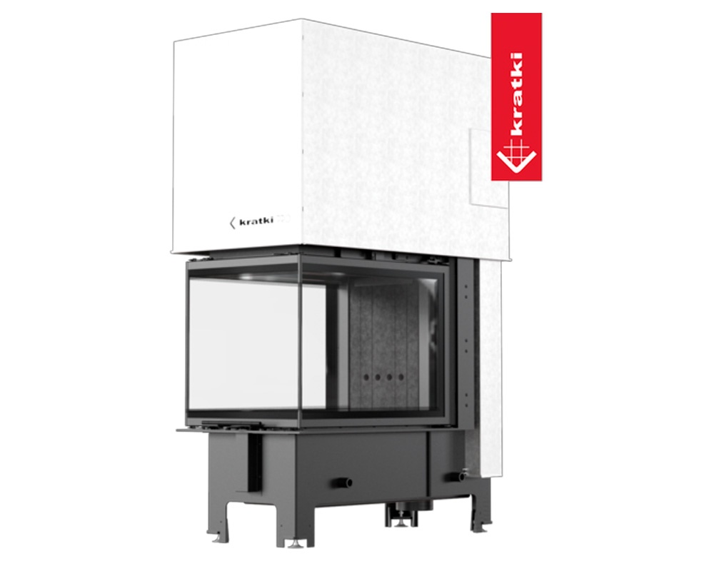 Chimenea de leña REGNOR 500-700 3 caras (Puerta guillotina) 1