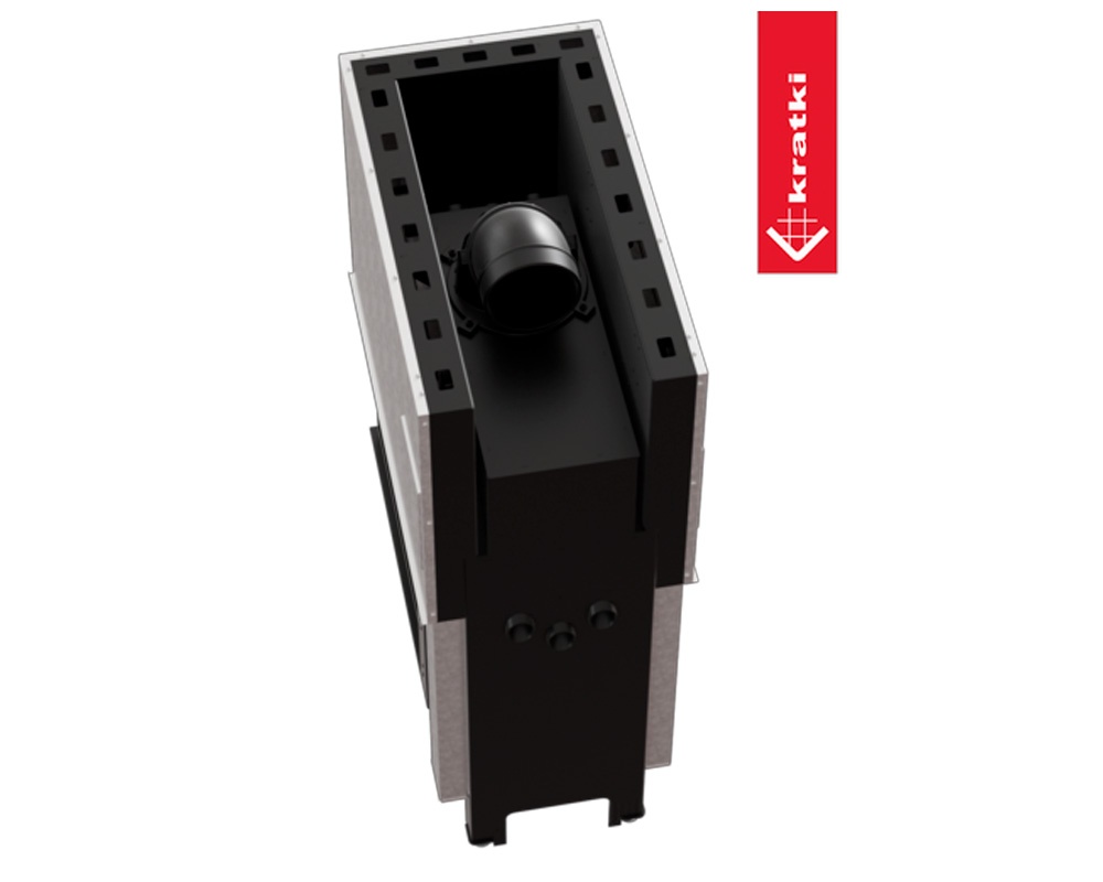 Chimenea de leña REGNOR 500-700 3 caras (Puerta guillotina) 2
