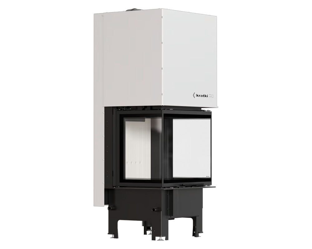 Chimenea de leña REGNOR 600-400 3 caras (Puerta guillotina)