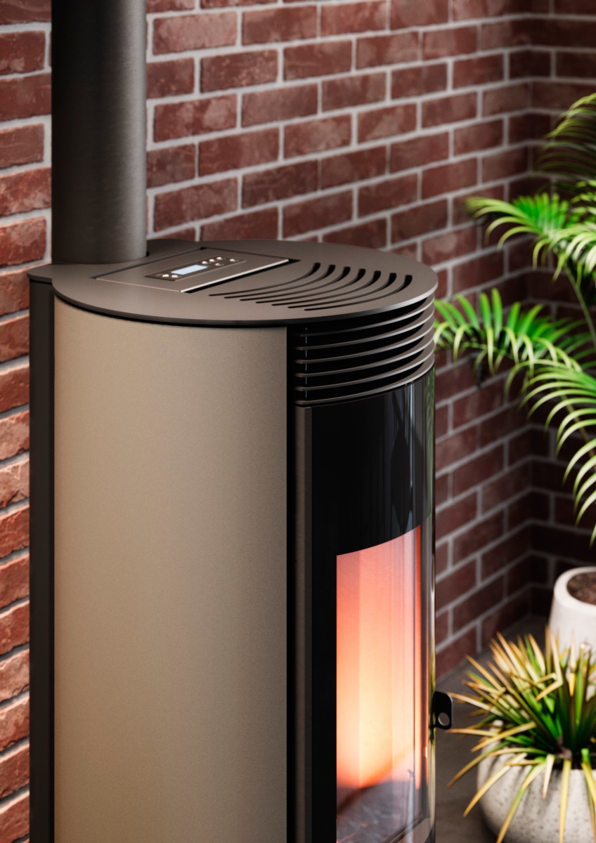 Estufa de pellet SPIN PLUS 9 Up-Twin 4