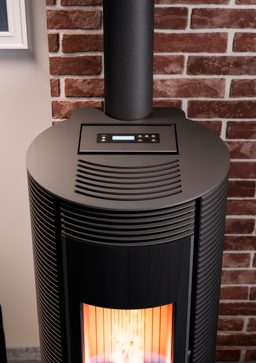 Estufa de pellet SPIN PLUS 9 Up-Twin 3