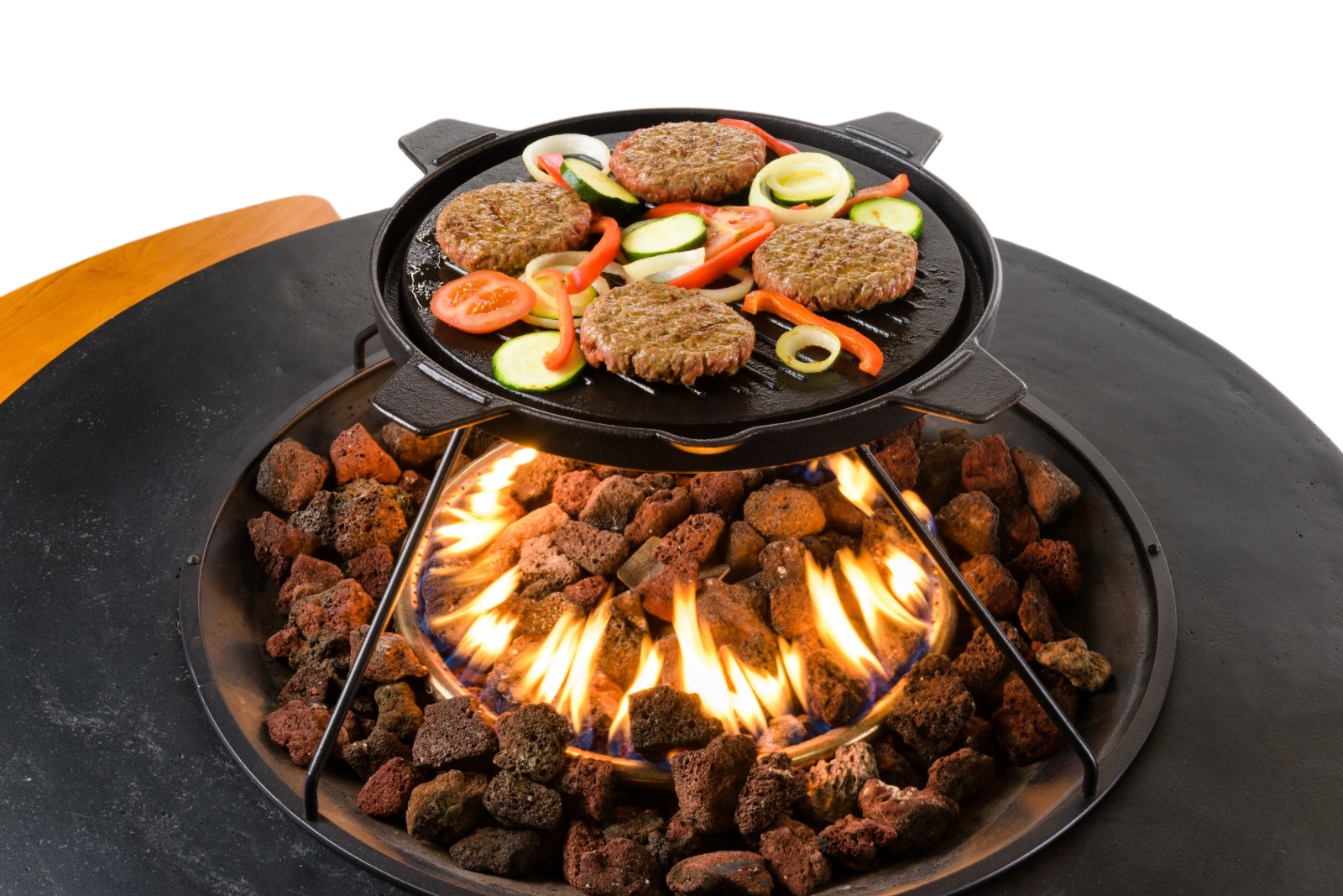 Soporte con grill de coccion para mesas Cocoon 3