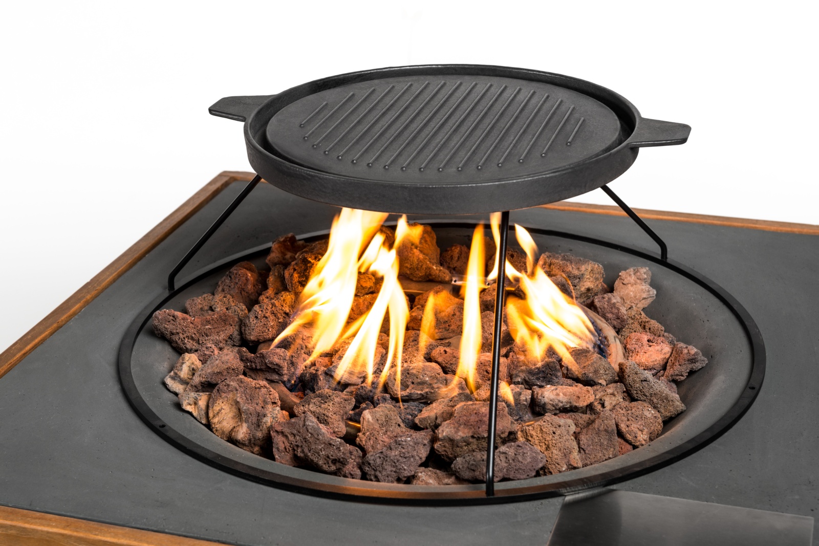 Soporte con grill de coccion para mesas Cocoon 2