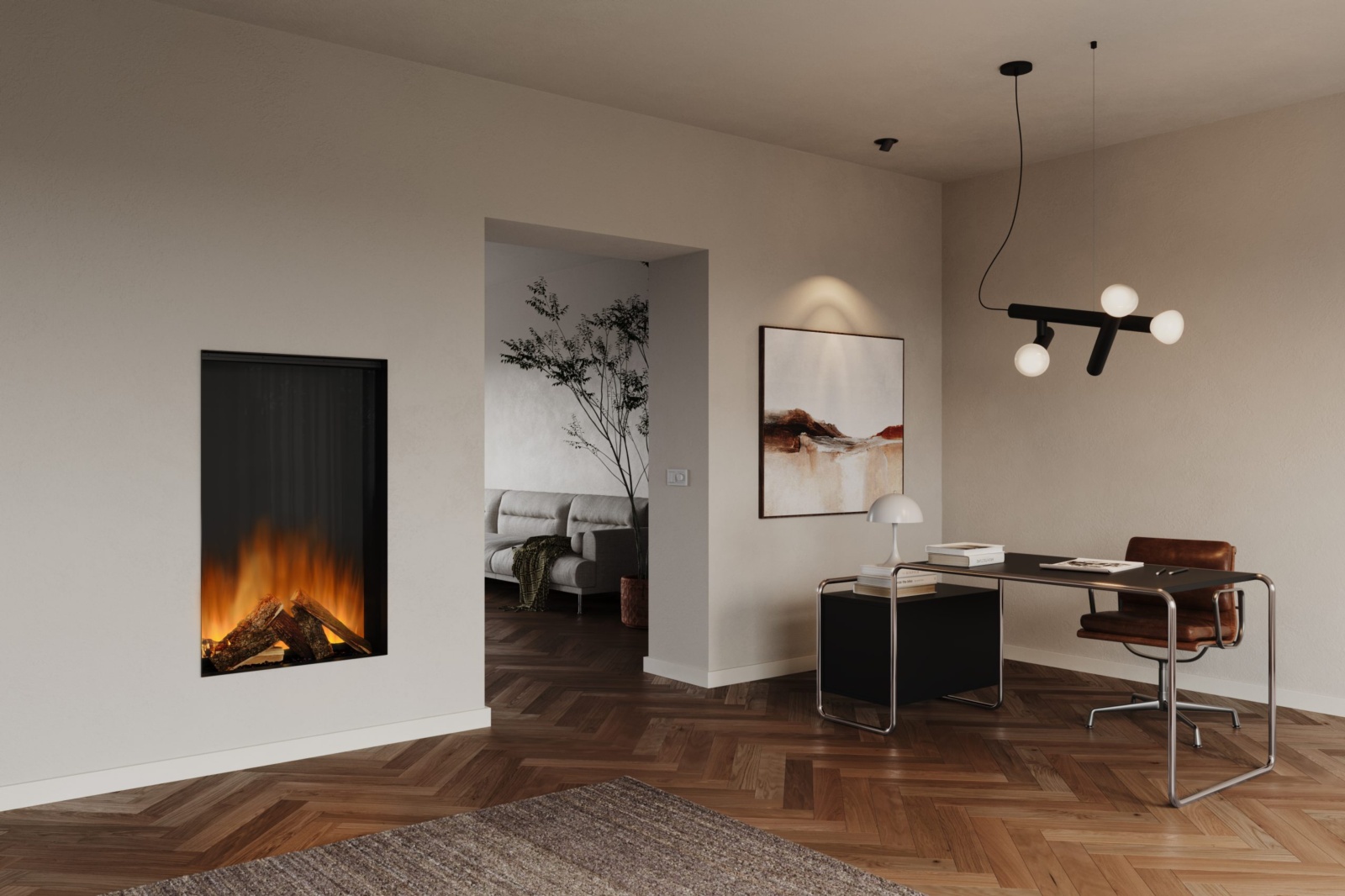 Chimenea eléctrica KNIGHTWOOD 7