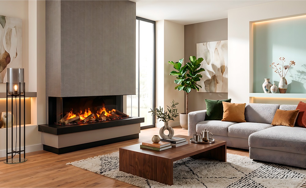 Chimenea eléctrica SENSACION 1300/400 (3 caras) 4