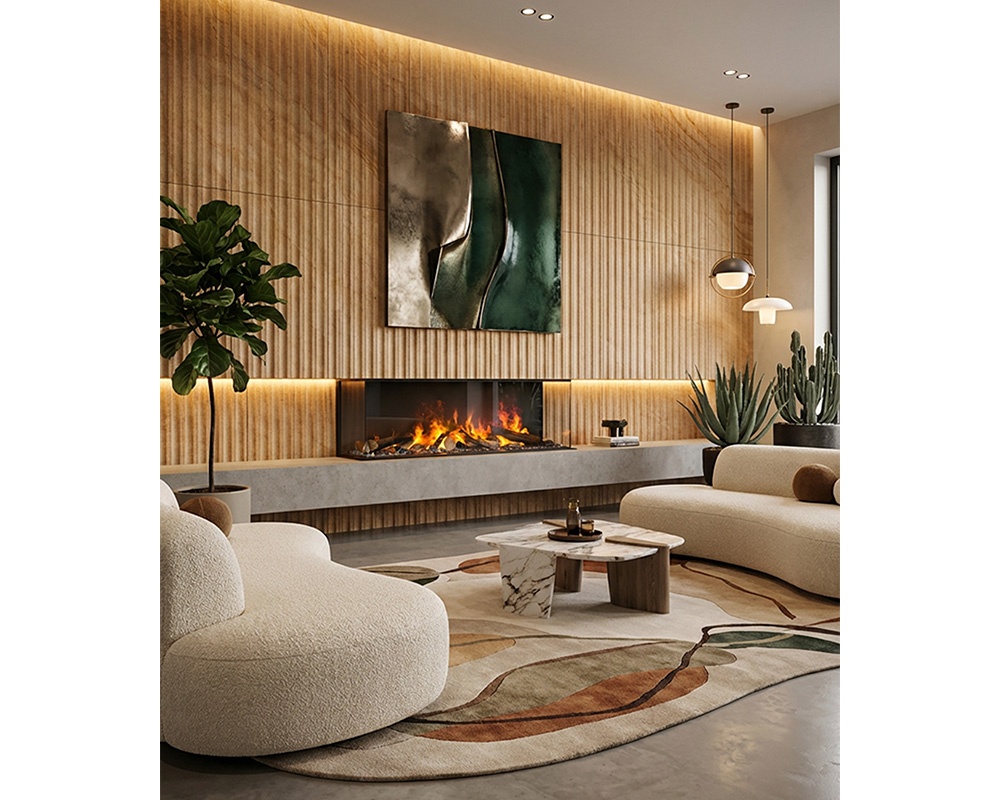 Chimenea eléctrica SENSACION 1300/400 (3 caras)