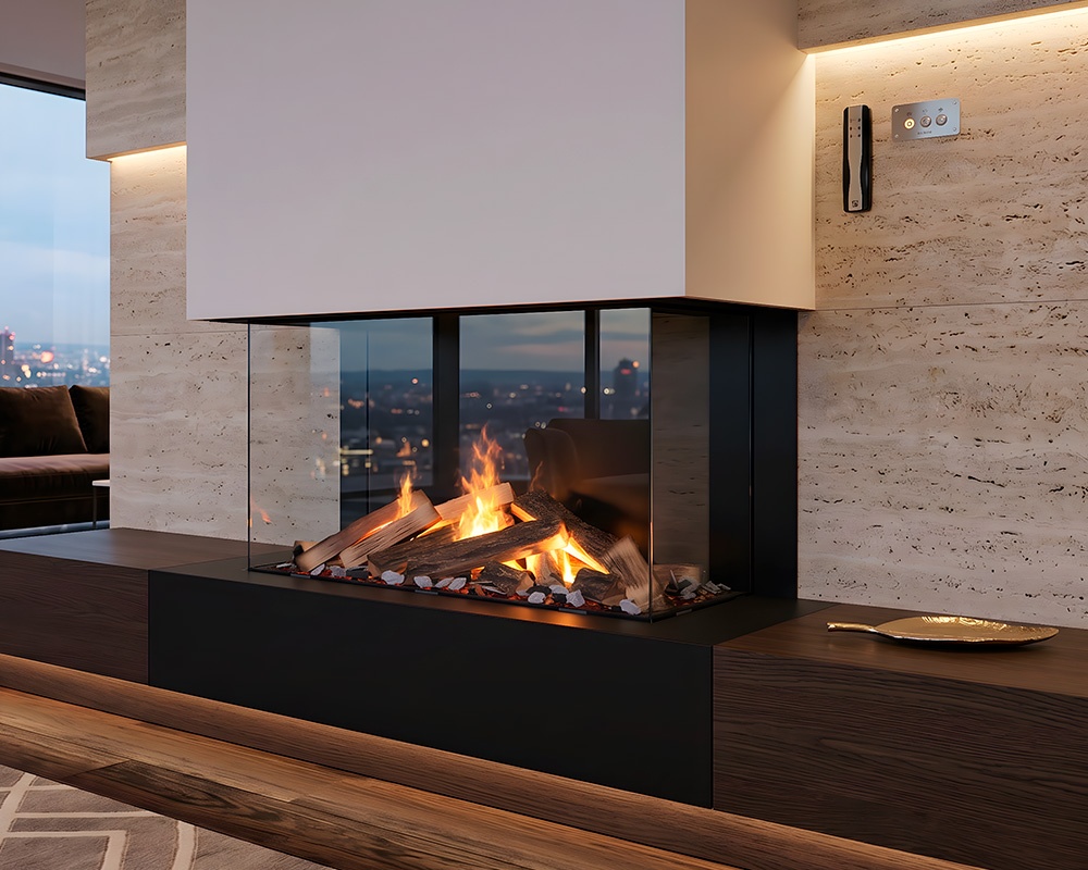 Chimenea eléctrica SENSACION 800/500 (3 caras) 6