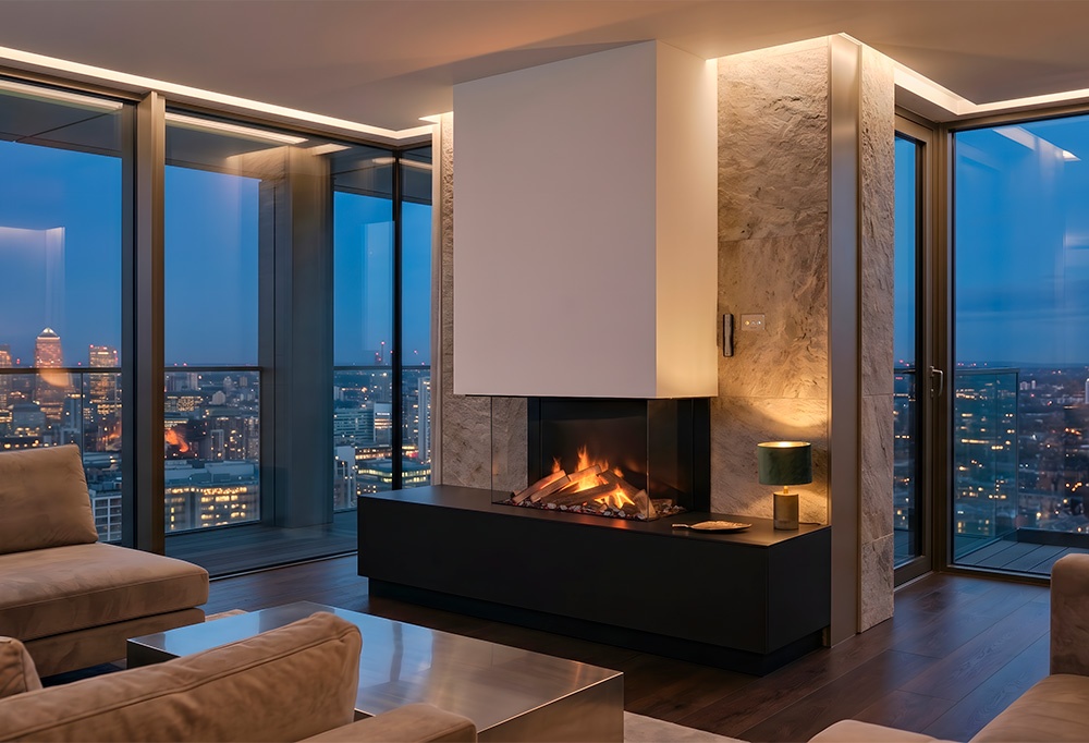 Chimenea eléctrica SENSACION 800/500 (3 caras) 1